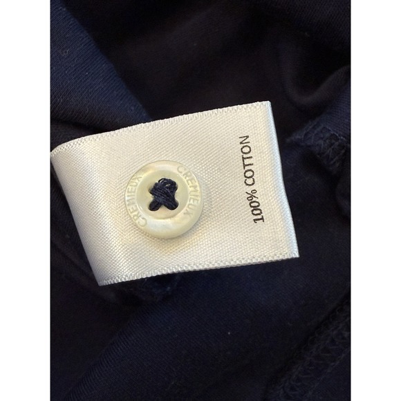 Cremieux Classics Men's Polo Shirt‎ Size L Navy Blue Tennis Bracket Print S/S - Picture 5 of 6